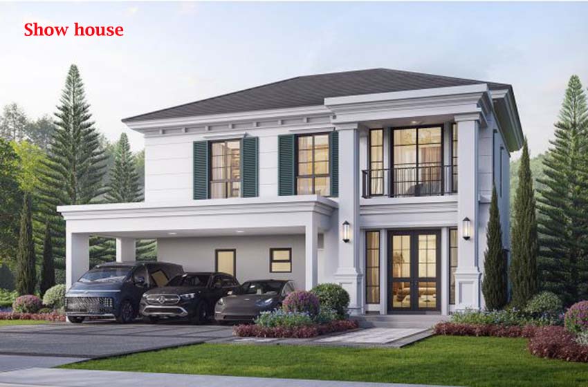 House with Shared Pool for rent in Bangnatrad